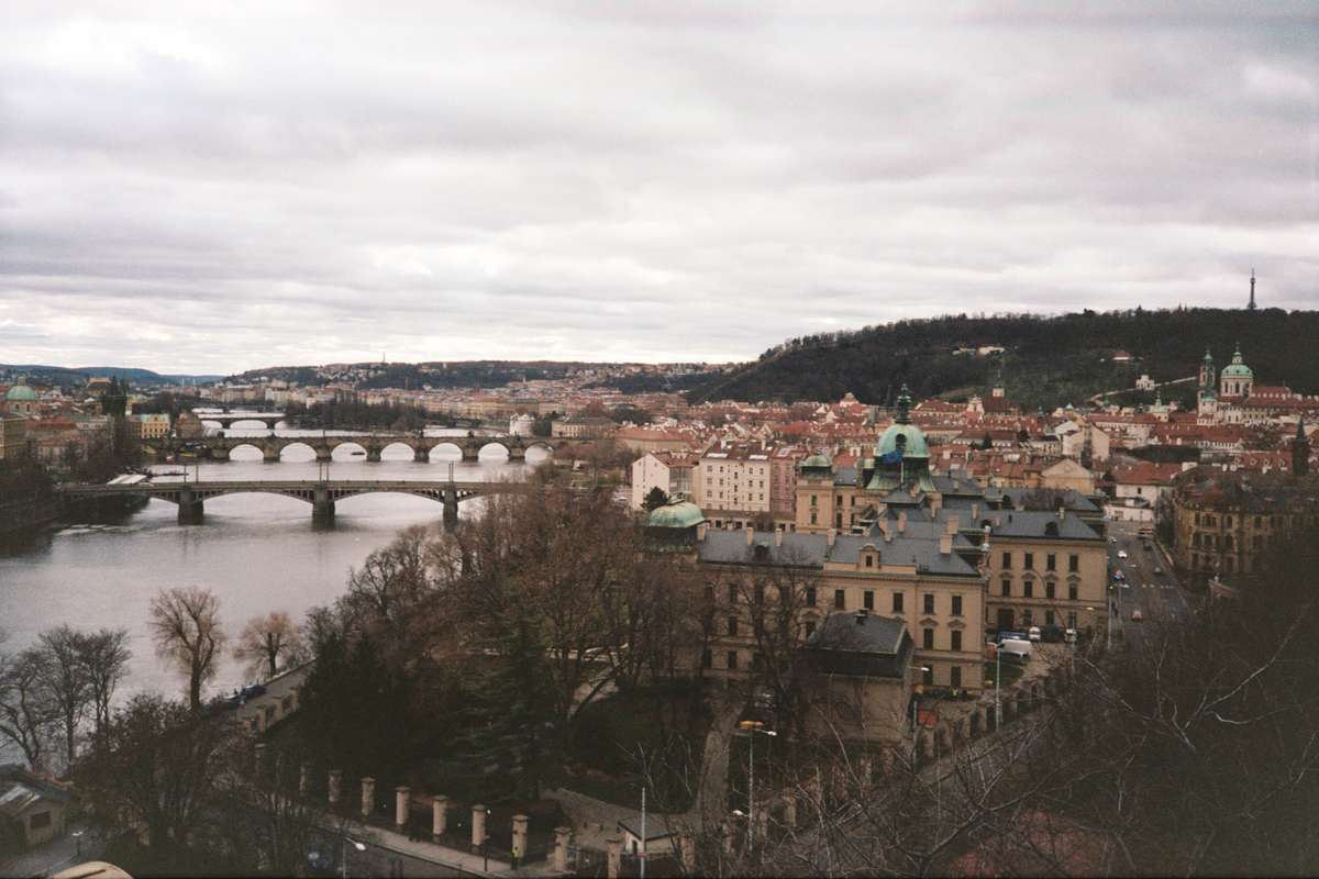 tinny clouds over Prague